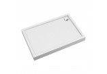 Shower tray prysznicowy acrylic, rectangular OMNIRES CAMDEN, 90x100cm - white shine