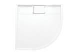 BROOKLYN acrylic shower tray prysznicowy angle, 90x90cm - white shine
