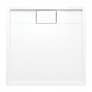 BROOKLYN acrylic shower tray prysznicowy angle, 90x90cm - white shine