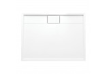 BROOKLYN acrylic shower tray prysznicowy rectangular, 90x90cm - white shine
