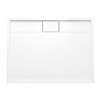 BROOKLYN acrylic shower tray prysznicowy rectangular, 90x90cm - white shine