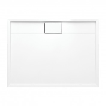 BROOKLYN acrylic shower tray prysznicowy rectangular, 80x100cm - white shine