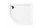 Acrylic shower tray prysznicowy angle OMNIRES RIVERSIDE, 80x90cm - white shine 