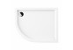 Acrylic shower tray prysznicowy angle OMNIRES RIVERSIDE, 80x90cm - white shine 