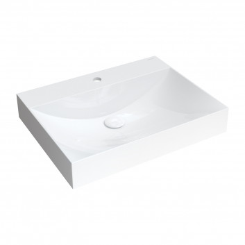 Countertop washbasin/hanging OMNIRES NAXOS M+, 60 x 46cm - white shine 