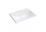 Vanity washbasin OMNIRES NAXOS M+, 60 x 46 cm - white shine 