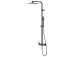 Shower black shower column Corsan Ango square overhead shower with mixer mieszaczową