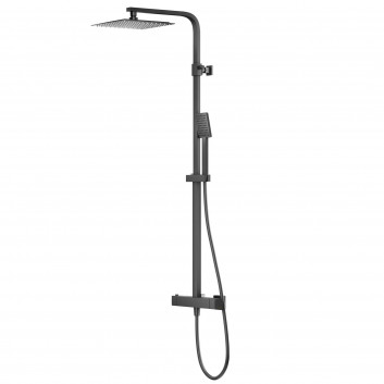 Shower shower column Corsan Ango square overhead shower with mixer mieszaczową and swivel spout wannową