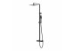 Shower shower column Corsan Ango square overhead shower with mixer mieszaczową and swivel spout wannową