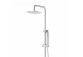 Shower black shower column Corsan Lugo round overhead shower with mixer mieszaczową and swivel spout wannową