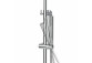 Shower black shower column Corsan Lugo round overhead shower with mixer mieszaczową and swivel spout wannową