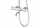 Shower shower column Corsan Lugo round overhead shower with mixer mieszaczową