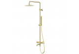 Shower złota shower column Corsan Lugo round overhead shower with mixer mieszaczową and swivel spout wannową