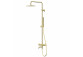 Shower złota shower column Corsan Lugo round overhead shower with mixer mieszaczową
