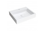 Countertop washbasin/hanging OMNIRES THASOS M+ , 50 x 42 cm - white shine