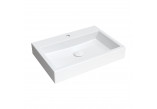 Countertop washbasin/hanging OMNIRES THASOS M+, 60 x 42 cm - white shine 