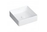 Countertop washbasin OMNIRES PASADENA , 36 x 36 cm - white shine