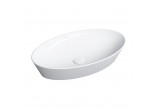 Countertop washbasin OMNIRES LAREDO, 61 x 37 cm - white shine