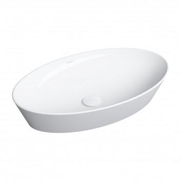 Countertop washbasin OMNIRES LAREDO, 61 x 37 cm - white shine