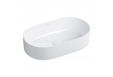 Countertop washbasin OMNIRES MESA, 53x32 cm - white shine
