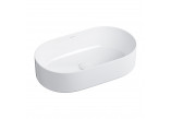 Countertop washbasin OMNIRES MESA, 53x32 cm - white shine