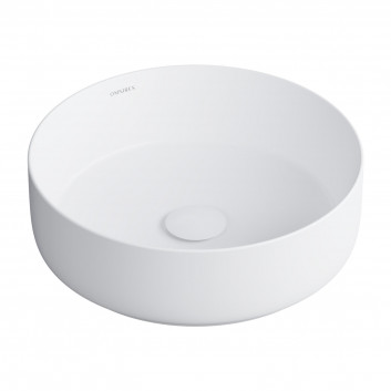 Countertop washbasin OMNIRES TULSA , ø36 cm - white mat