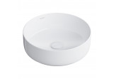 Countertop washbasin OMNIRES TULSA , ø36 cm - white shine 