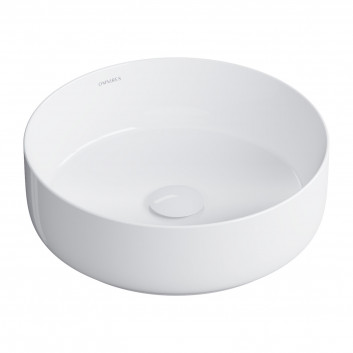 Countertop washbasin OMNIRES TULSA , ø36 cm - white mat