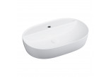 Countertop washbasin OMNIRES ATLANTA , 61 x 40 cm - white shine