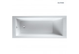 Oltens Langfoss bathtub rectangular 150x70 cm acrylic - white 