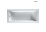 Oltens Langfoss bathtub rectangular 170x75 cm acrylic - white 