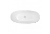 Oltens Stora bathtub freestanding 170x78 cm oval acrylic - white