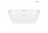 Oltens Millaa bathtub freestanding 170x78 cm oval acrylic - white