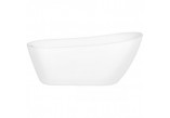 Oltens Gocta bathtub freestanding 170x78 cm oval acrylic - white 