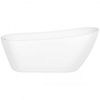 Oltens Millaa bathtub freestanding 170x78 cm oval acrylic - white