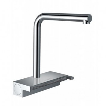 Aquno Select M81 Single lever kitchen faucet 250, pull-out spray, 2jet