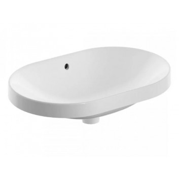 Washbasin Geberit Variform 60x40 cm drop in, oval KeraTect - white