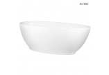 Oltens Daven bathtub freestanding 160x80 cm oval acrylic - white 