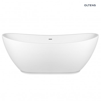 Oltens Daven bathtub freestanding 160x80 cm oval acrylic - white 