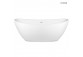 Oltens Daven bathtub freestanding 160x80 cm oval acrylic - white 