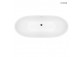 Oltens Daven bathtub freestanding 160x80 cm oval acrylic - white 