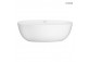 Oltens Begna bathtub wallmounted 170x75 cm acrylic oval - white