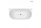 Oltens Delva bathtub wallmounted 150x70 cm acrylic oval - white