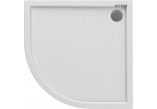 Oltens Superior shower tray półokragły 80x80 cm acrylic - white