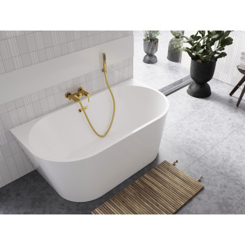 Bathtub wallmounted Besco Vica, 170x80cm, acrylic, white