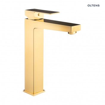 Oltens Molle washbasin faucet standing tall - gold szczotkowane