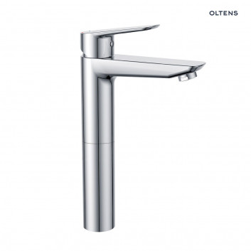 Oltens Jog washbasin faucet standing tall - chrome