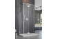 Front for shower cabin Radaway Idea Black KDJ+S 160, right, sliding, glass transparent, 1600x2005mm, profil black
