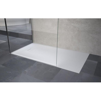 Square shower tray Novellini Kali A 90x90x5,5cm acrylic white