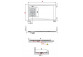 Square shower tray Novellini Kali A 90x90x5,5cm acrylic white